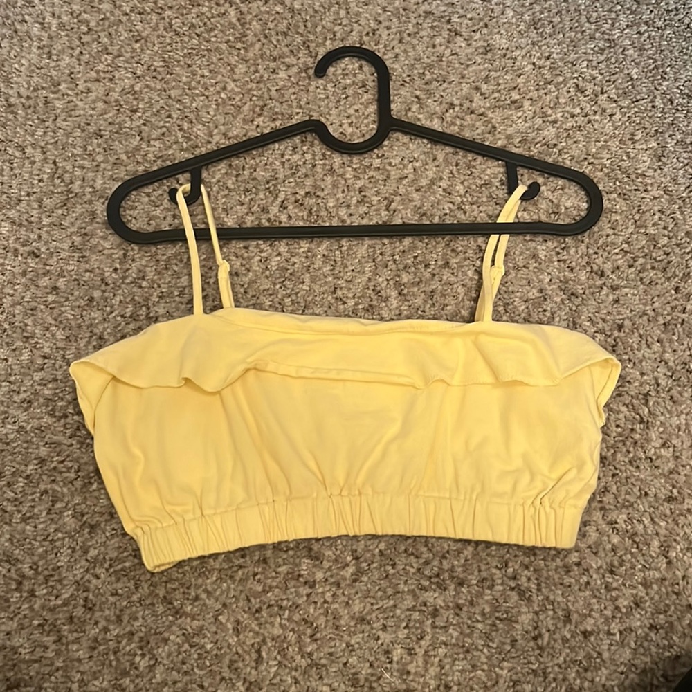 yellow pac sun crop top